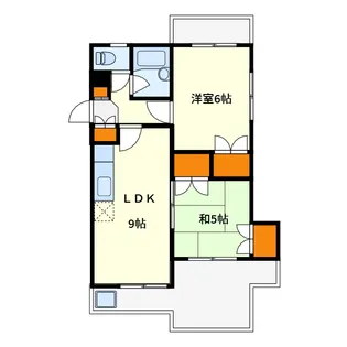 ハイツインディゴ【3階】の間取り