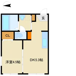 コーポマチダ【1階】の間取り