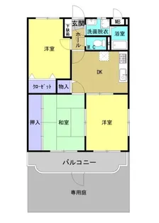 グランシャトー【1階】の間取り