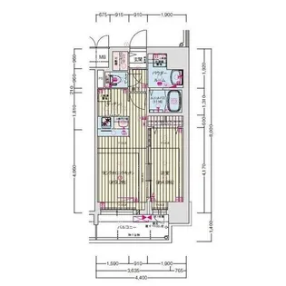 愛知県名古屋市中区千代田3【マンション】の間取り