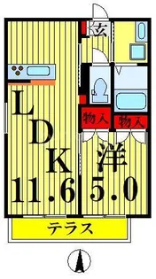 レグルス六町【2階】の間取り