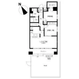 エスポワール【1階】の間取り