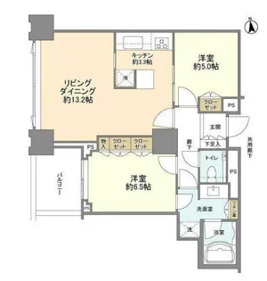 シティタワーズ豊洲 ザ・シンボル【25階】の間取り