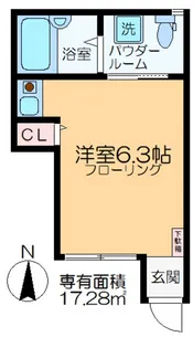 ハウス&パーク五反野【1階】の間取り