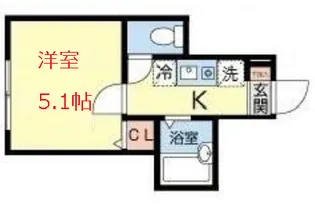 東京都大田区田園調布本町【アパート】の間取り