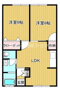 コーポ田園【2階】の間取り