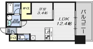 大阪府大阪市北区天満橋3【マンション】の間取り