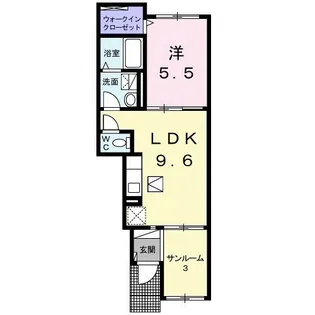 ガーデンフォレスト【1階】の間取り