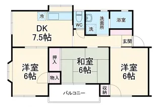 アーバンハイツ【2階】の間取り