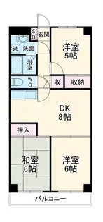 アフィニス原木【1階】の間取り
