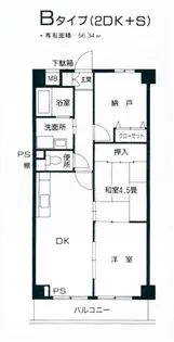 エトワール白楽【1階】の間取り