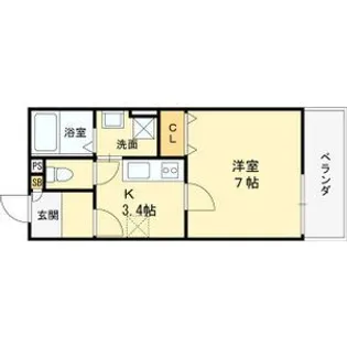 仮称)高槻市古曽部共同住宅【1階】の間取り