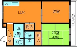 山善ハイツ【3階】の間取り