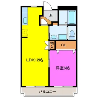 シャトレ壱番館【5階】の間取り