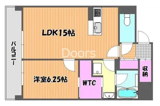岡山県岡山市北区幸町【マンション】の間取り