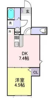 Yuu黒砂【3階】の間取り