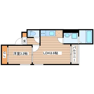 REGALEST菊菜(キクナ)【3階】の間取り