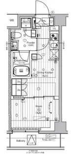 PREMIUM CUBE 王子神谷【5階】の間取り