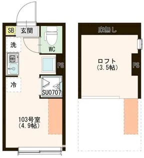 Dimora Tranquilla Hikarigaoka【1階】の間取り