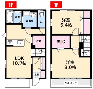 広島県広島市安佐南区長束1【一戸建】の間取り