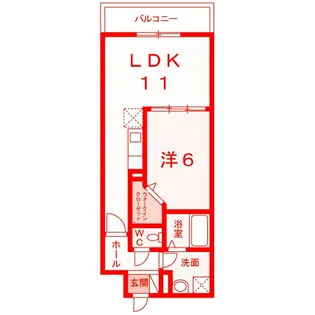 カーサ・フォルトナ【2階】の間取り