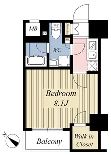 MAXIV CROS竹ノ塚【6階】の間取り