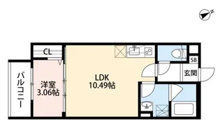 ラウレア浜寺【2階】の間取り