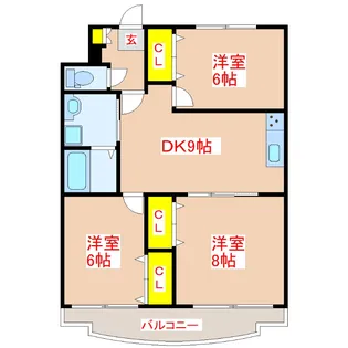 ミルキーウェイ【1階】の間取り