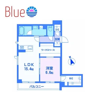 シャーメゾングランデ茅ヶ崎【1階】の間取り
