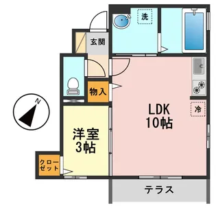東京都葛飾区東新小岩8【アパート】の間取り