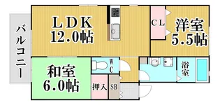 福岡県福岡市早良区原1【アパート】の間取り