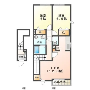 アルシュ I【2階】の間取り