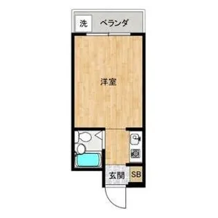 エスポワール御殿山【1階】の間取り