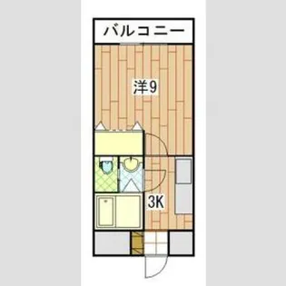 エリーな横川【6階】の間取り