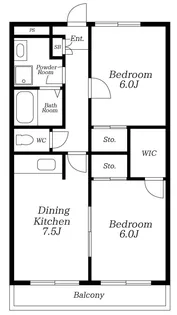 テラッツァ千藤【1階】の間取り