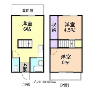 エスポワール園部【1階】の間取り