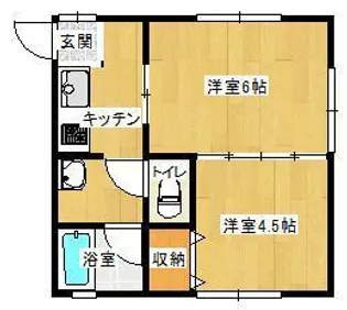ラ・メール上安【1階】の間取り
