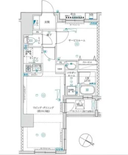 スパシエルクス横浜【3階】の間取り