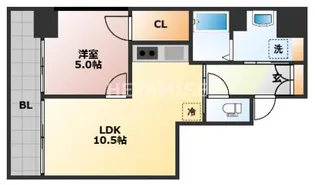 サムティ諏訪神社前【1階】の間取り