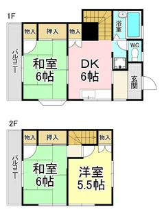 グリーンハイツ山路の間取り