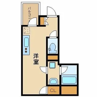 エスコートノヴェル白金高輪【7階】の間取り