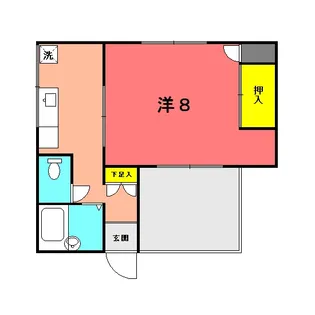 サンパレス上町【2階】の間取り