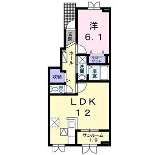 新潟県新潟市東区紫竹7【アパート】の間取り