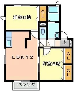 ウィルモア21【1階】の間取り
