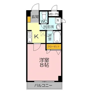 三記マンション紺屋町【3階】の間取り
