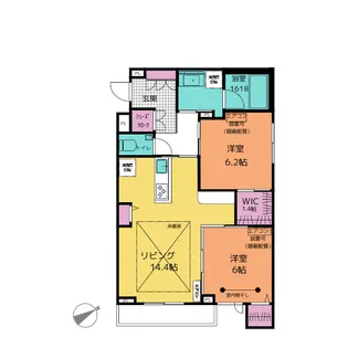 AZU【4階】の間取り