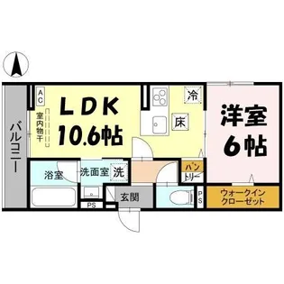 Lilas Beaute【1階】の間取り