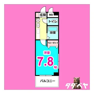 レジデンスTH浄心【2階】の間取り