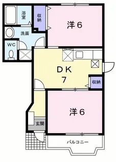 ルピナスB【1階】の間取り