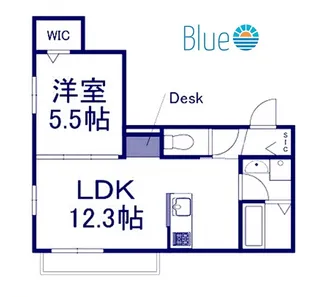 Laulea湘南茅ヶ崎【2階】の間取り